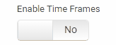 Enable Time Frames