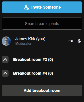 HDMeet remove a breakout room